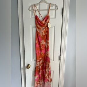 Selfie Leslie Avalee Layered Hem Mesh Dress Pink. Size XS. Tags included.